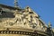 European architecture statues on building in Paris