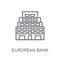 European Bank for Reconstruction and Development linear icon. Mo