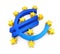 European Central Bank Symbol Isolated