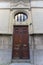 European church doorway wood stone