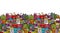 European cityscape, seamless pattern for your design