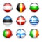 European country flag buttons