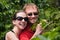 European couple on coffee plantation in Costa Rica