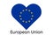 European flag icon, European Union country flag vector illustration