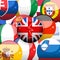 European flag spheres and broken Britains one