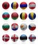 European Football . Collage from A to F