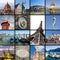 European landmarks collage