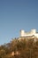 A european medeival castle in the winter sun