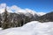 European Mountains in the Region Vorarlberg. Austria