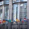 European Parliament offices and flags