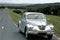 European passenger car on a rural road