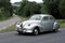 European passenger car on a rural road