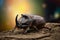 European rhinoceros beetle Oryctes nasicornis