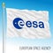 European Space Agency flag, vector illustration