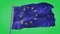 European Union animated flag pack in 3D and green screen