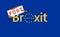 European Union break, banner design. Social problem, BREXIT. Separation of UK from EU. Now popularly known as post Brexit.