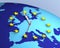 European Union Clock 3D