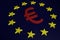 European Union Euro Sign and Stars