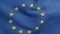 European Union flag 3D Render, EU Flag of Europe, European Union national flag textile, logo of the Council of Europe