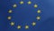 European Union flag original size and colors 3D Render, EU Flag of Europe, European Union national flag textile, logo of