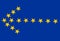 European Union Flag in the shape of arrow EU
