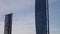 European Union flag and state flag of Salzburg on a flagpole