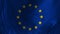 European union flag video waving in wind. Realistic EU Flag background. Looping Closeup 1080p Full HD