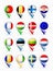 European Union members map pointers with flags.Part 1