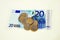 Euros icon, save money concept, debt concept