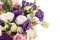 Eustoma bouquet violet, pink and white