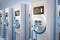 EV charging stations or electric vehicle recharging stations