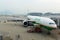 Eva Air Boeing 777 at Hong Kong Airport