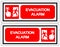 Evacuation Alarm Symbol Sign ,Vector Illustration, Isolate On White Background Label .EPS10