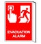 Evacuation Alarm Symbol Sign ,Vector Illustration, Isolate On White Background Label .EPS10