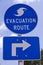 Evacuation Route Sign