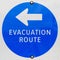 Evacuation Route Sign