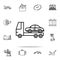 evacuator icon. Cars service and repair parts icons universal set for web and mobile