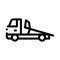 Evacuator Truck Icon Vector Outline Illustration