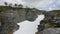 Evagraven snow canyon near Ruvallen, Messingen in Sweden