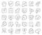 Evaluation line icons collection. Thin outline icons pack. Vector illustration eps10