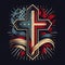 Evangelical America, christianity, born again christian and fundamentalist religious right concept with close up on a