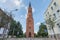 The Evangelical Church Tower lookout tower in Sagan town (Polish: Å»agaÅ„)