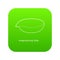 Evaporating dish icon green vector