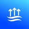 evaporation or evaporate water icon