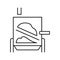 evaporator system line icon vector illustration