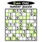Even-Odd sudoku game for children vector illustration