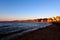 Evening bay harbor Hania city, Crete, Greece