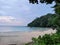 Evening beach in Thailand, Kamala beach, sea coast