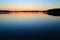 Evening calmness. Lake Engozero, North Karelia, Russia