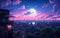 Evening Charm Beautiful Tokyo Cityscape at Dusk. Generative AI